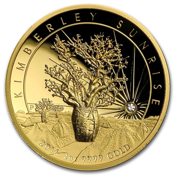 2016 Australia 2 oz Gold Prf Kimberley Sunrise w/Diamond Box/COA 2016 Australia 2 oz Gold Prf Kimberley Sunrise w/Diamond Box/COA